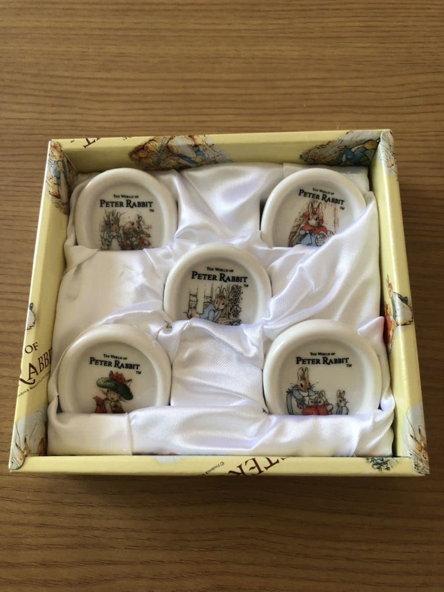 Amazon.co.jp: ピーターラビット PETER RABBI 陶器製 箸置き 5個